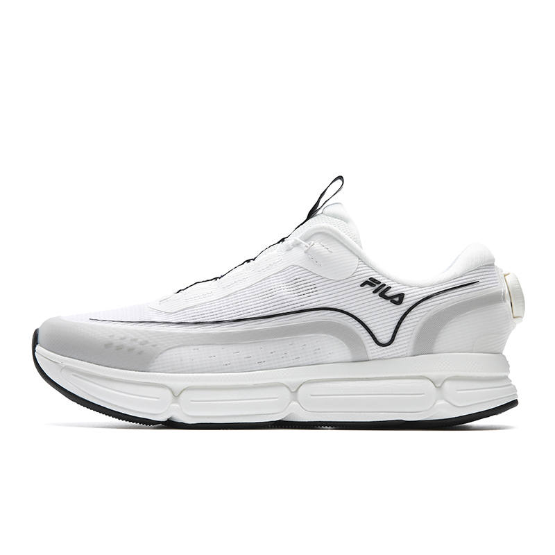 FILA Low top Casual Training Physical Fitness Test & Exam City Commuting Running Shoes Men's Bright White