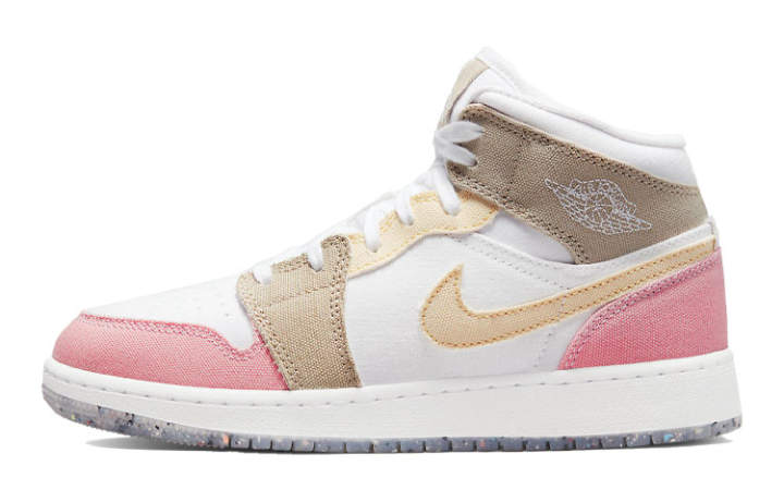 Jordan Jordan 1 Mid SE Pastel Vivid Green Grind GS