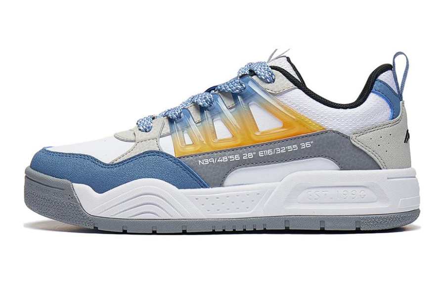 Li-Ning YOUNG Li Ning YOUNG OLLIE PRO V2 Comfortable Low top Skateboard Shoes White Blue Teenagers