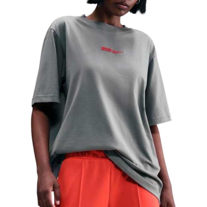 Nike Nike T Shirts Women's Gray Crew Neck