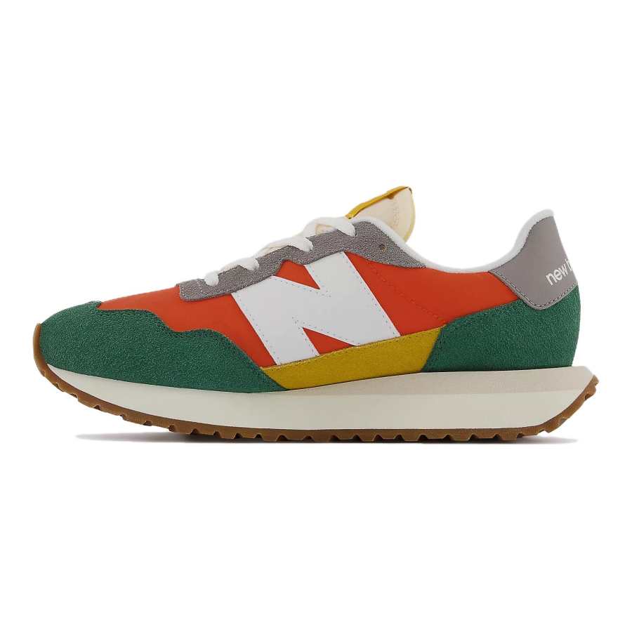 New Balance New Balance NB 237 Comfortable And Lightweight Low top Kids' Running Shoes Orange Green White Kids'