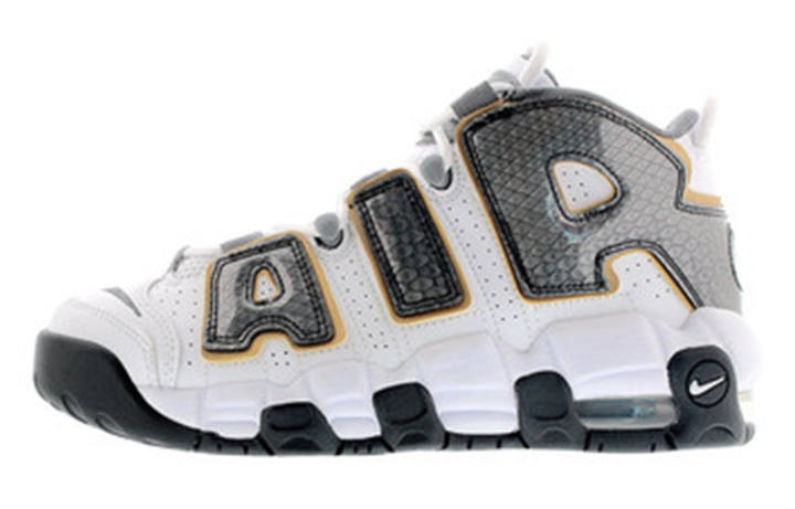 Nike Nike Air More Uptempo White Anthracite Snakeskin GS