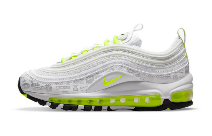 Nike Nike Air Max 97 Just Do It White Volt GS