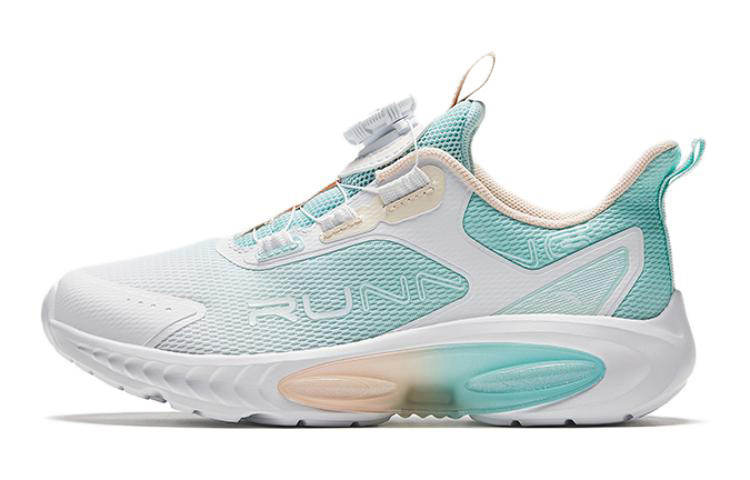 Antakids Anta Versatile Cushioning Abrasion Resistant Breathable Low top Running Shoes Blue White Teenagers