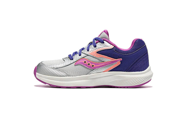 saucony Cohesion KDZ Big Kid 'Purple Silver Pink'
