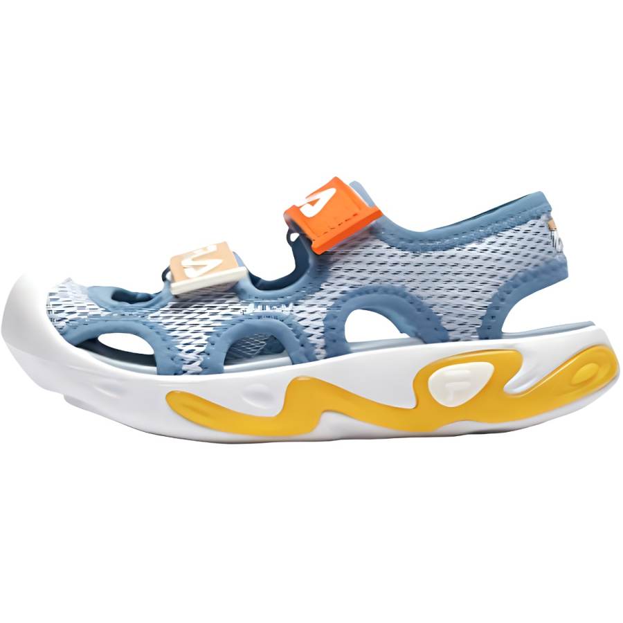 FILA KIDS Artist Slip Resistant Children's Sandals Soft Blue Children Aged 3 7 Years Old