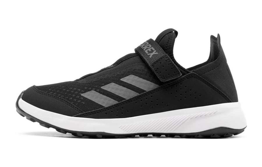 Adidas Adidas VOYAGER 21 Slip on Low top Kids' Outdoor Shoes Black White Kids'