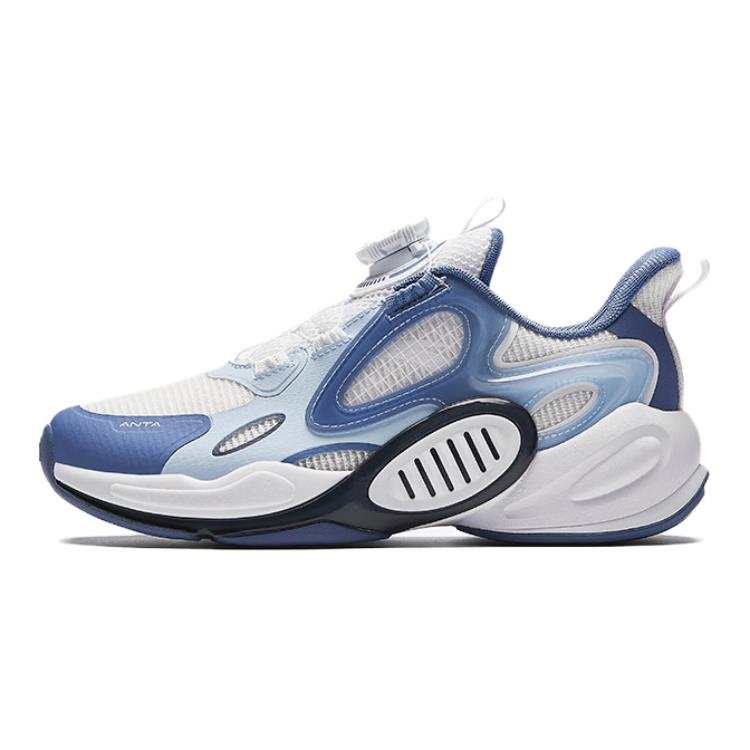 Antakids Fabric Comfortable And Breathable Low top Casual Shoes White Blue Teenagers