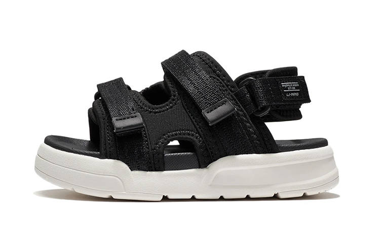 Li-Ning YOUNG Li Ning YOUNG Sports Life Collection Breathable Children's Sandals Black Children Aged 3 7 Years Old