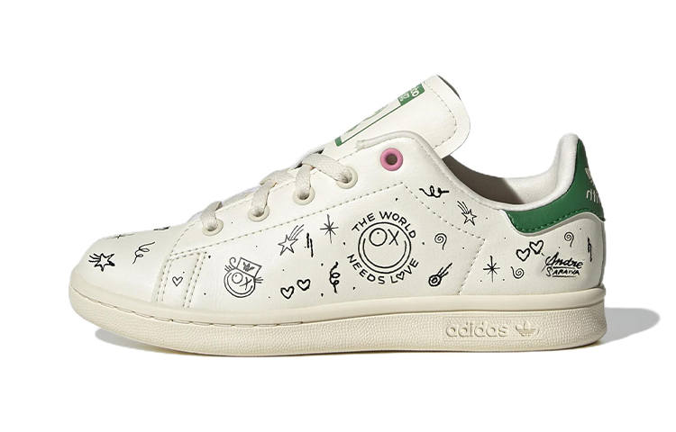 Adidas Originals Adidas André Saraiva X Stan Smith Little Kid 'The World Needs Love'