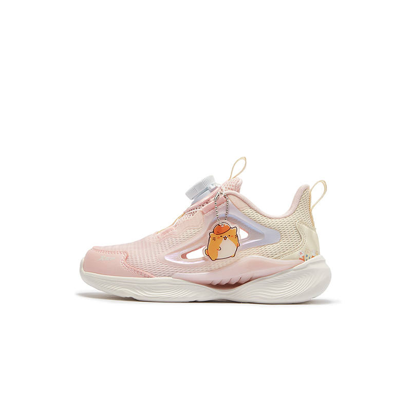 XTEP X FLOW 8.0 Slip Resistant Abrasion Resistant Low top Kids' Running Shoes Pastel Pink Almond Yellow Kids'