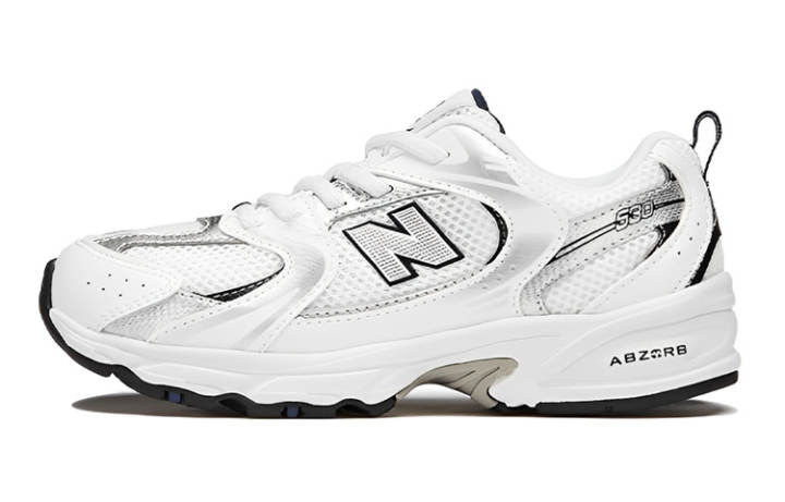 New Balance New Balance 530 White Silver Black Kids