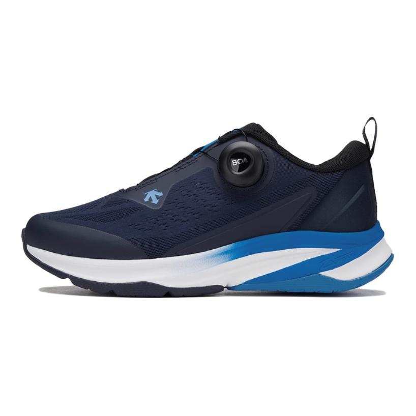 DESCENTE RUNNING Round Tip Slip Resistant Anti Kick Low top Kids' Running Shoes Navy Blue Kids'