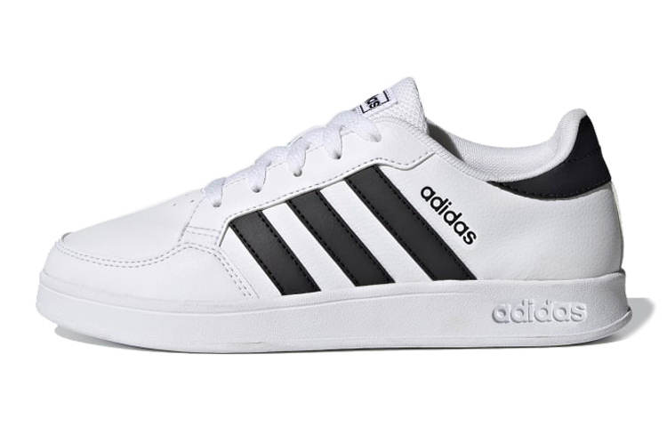 Adidas Neo Breaknet Slip Resistant Abrasion Resistant Low top Skateboard Shoes White Kids