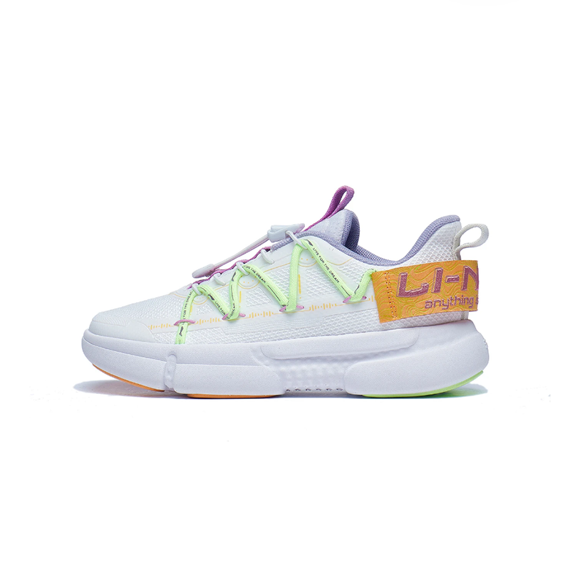 Li-Ning YOUNG Li Ning YOUNG Sports Life Collection Low top Casual Shoes Standard White Teenagers