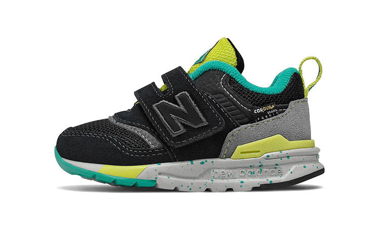 New Balance New Balance Hook And Loop 997H Athleisure Low top Toddler Shoes Black Yellow Infant And Toddler