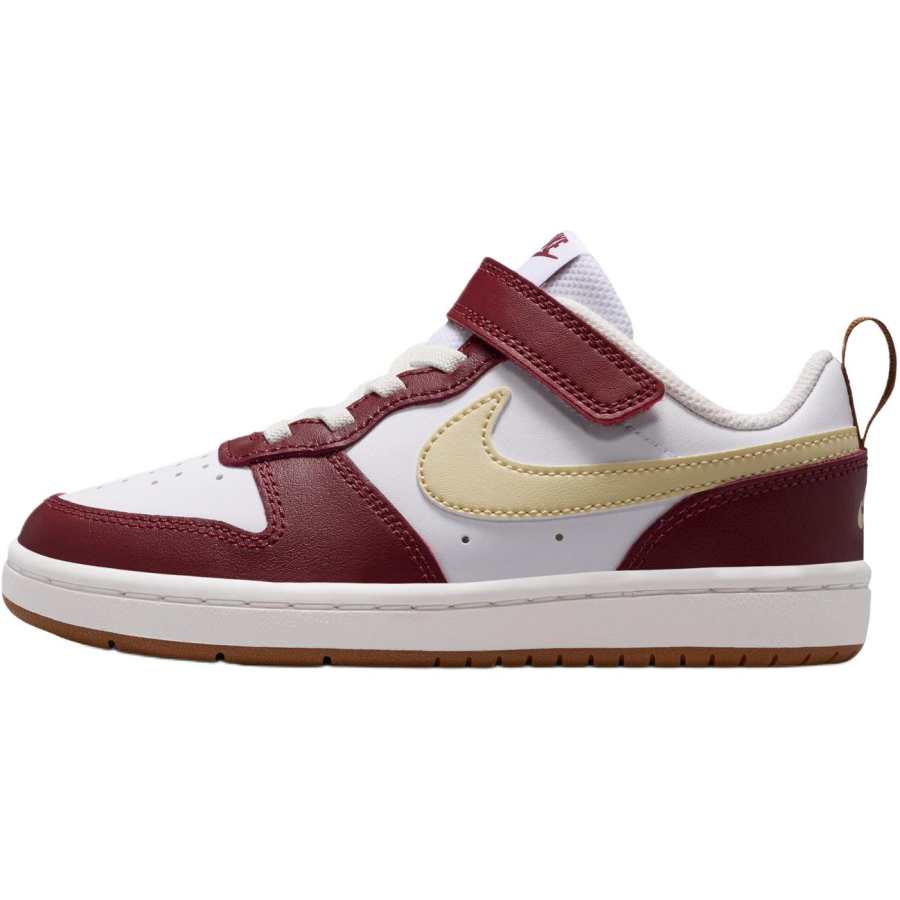 Nike Nike Court Borough 2Court Borough Low top Kids' Skateboarding Shoes Red White Children Aged 3 7 Years Old