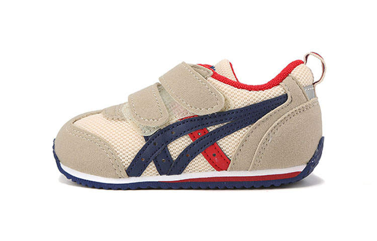 ASICS Suku Anti Kick Cushioning Abrasion Resistant Breathable Low top Toddler Shoes Gray Blue Infant And Toddler
