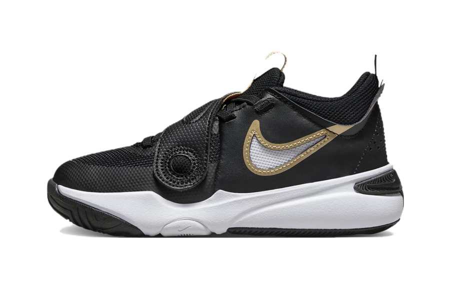 Nike Nike Team Hustle D 11 Synthetic Leather Low top Children's Basketball Shoes Black Kids'