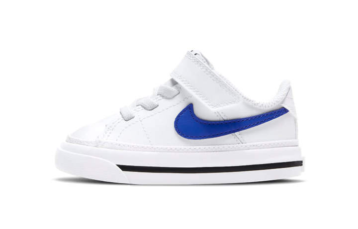 Nike Nike Court Legacy Hook and loop Slip Resistant Abrasion Resistant Low top Toddler Shoes White Blue Black