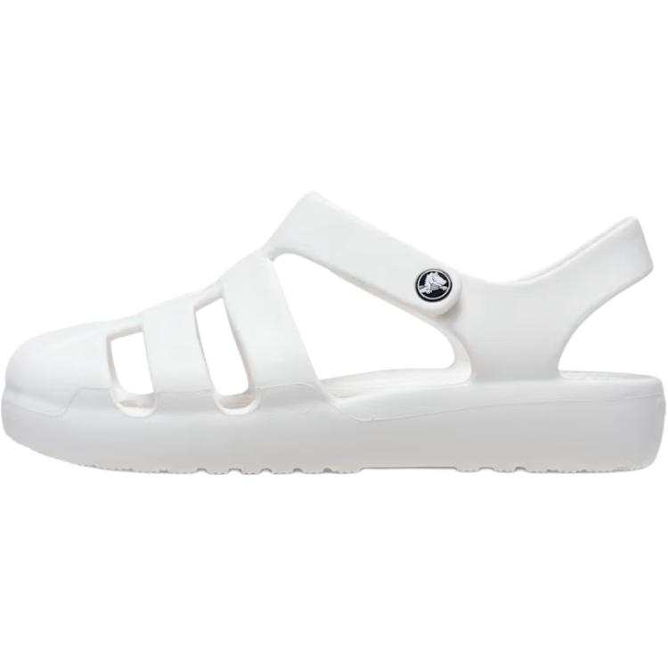 Crocs Classic Fisherman Slip Resistant Abrasion Resistant Low top Children's Sandals White Kids'