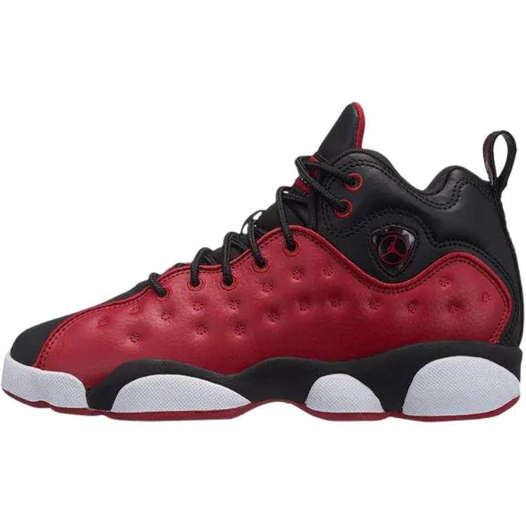 Jordan Jordan Jumpman Team II High top Children's Basketball Shoes Black Red Teenagers