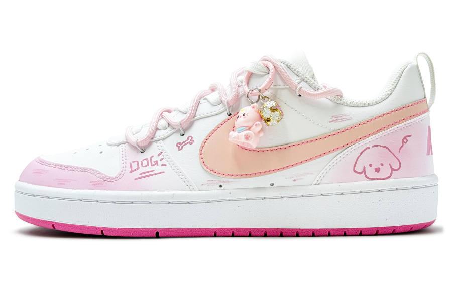 Nike Nike Court Borough Heartbeat Puppy Leather Slip Resistant Abrasion Resistant Slip Resistant Abrasion Resistant Low top