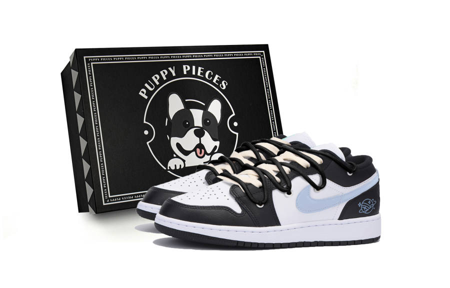 Jordan Jordan Air Jordan 1 Slip Resistant Low top Children's Basketball Shoes Black Teenagers