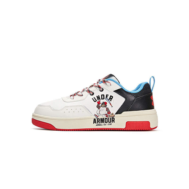 Under Armour Low top Kids' Skateboarding Shoes White/Black Kids'