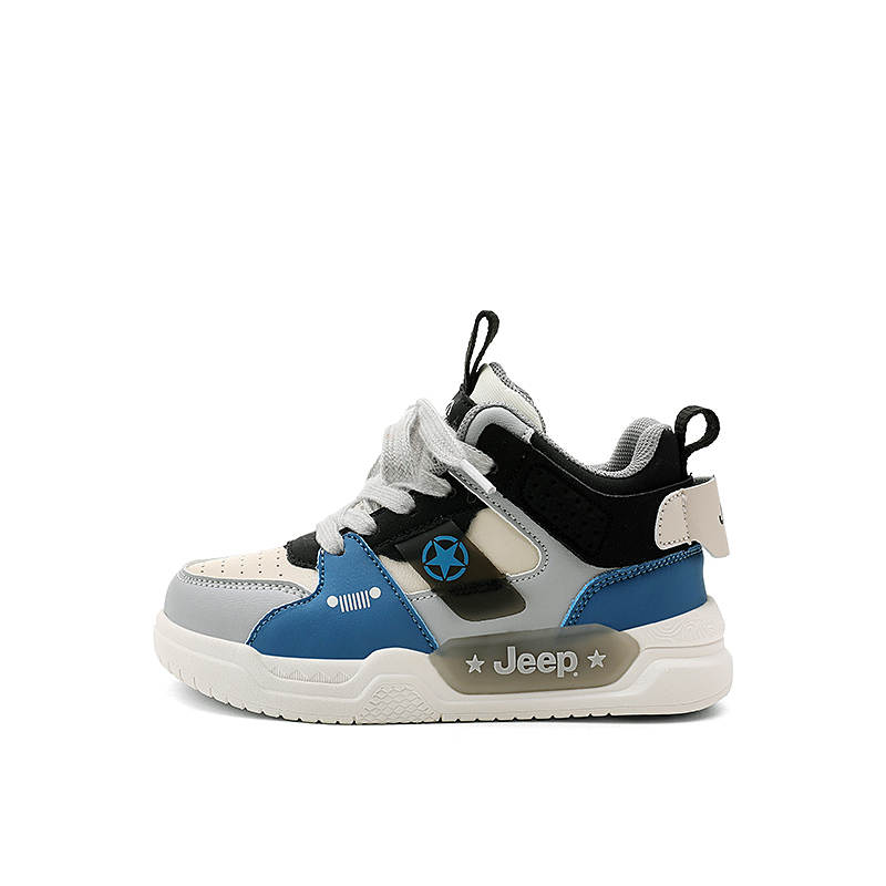 Jeep Synthetic Leather Abrasion Resistant Breathable Kids' Skateboarding Shoes Frozen Blue Kids'