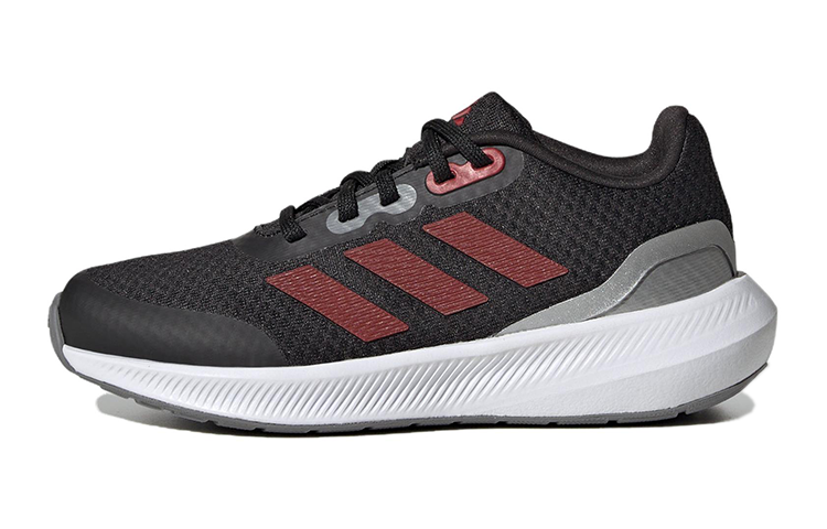 Adidas Adidas Runfalcon 3.0 Fabric Slip Resistant Slip Resistant Low top Kids' Running Shoes Black Red Kids'