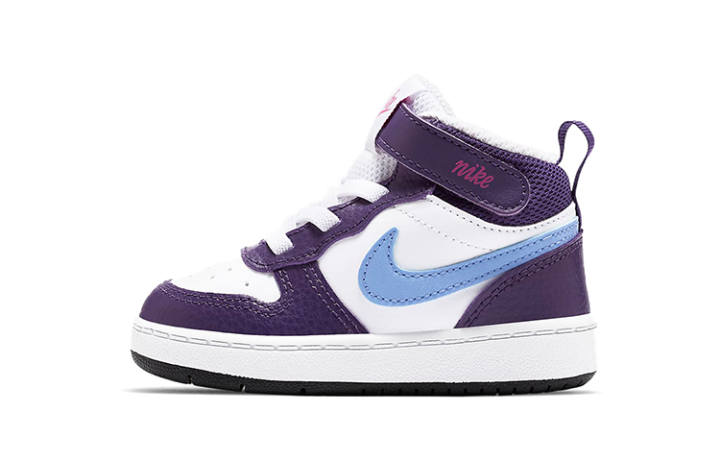 Nike Nike Mid 2 Slip Resistant Abrasion Resistant Mid top Skateboard Shoes Purple White Blue Infant And Toddler