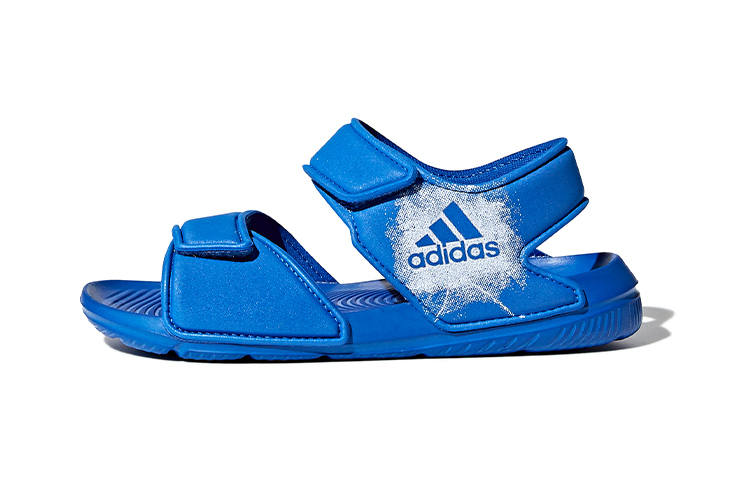 Adidas Adidas Altaswim Synthetic Leather Children's Sandals Blue White Children Aged 3 7 Years Old
