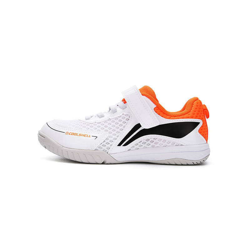 Li-Ning Li Ning Table Tennis Collection Fashion Training Shoes White/Fluorescent Orange/Black Kids'