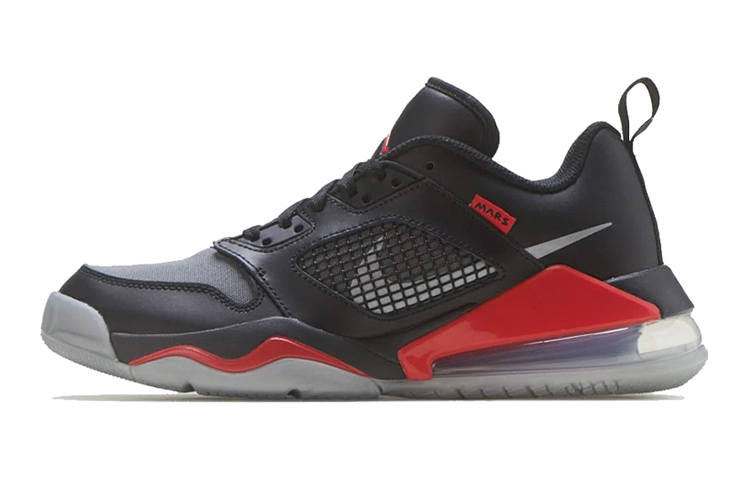 Jordan Jordan Mars 270 Low Slip Resistant Cushioning Abrasion Resistant Low top Basketball Shoes Black Gray Red Unisex
