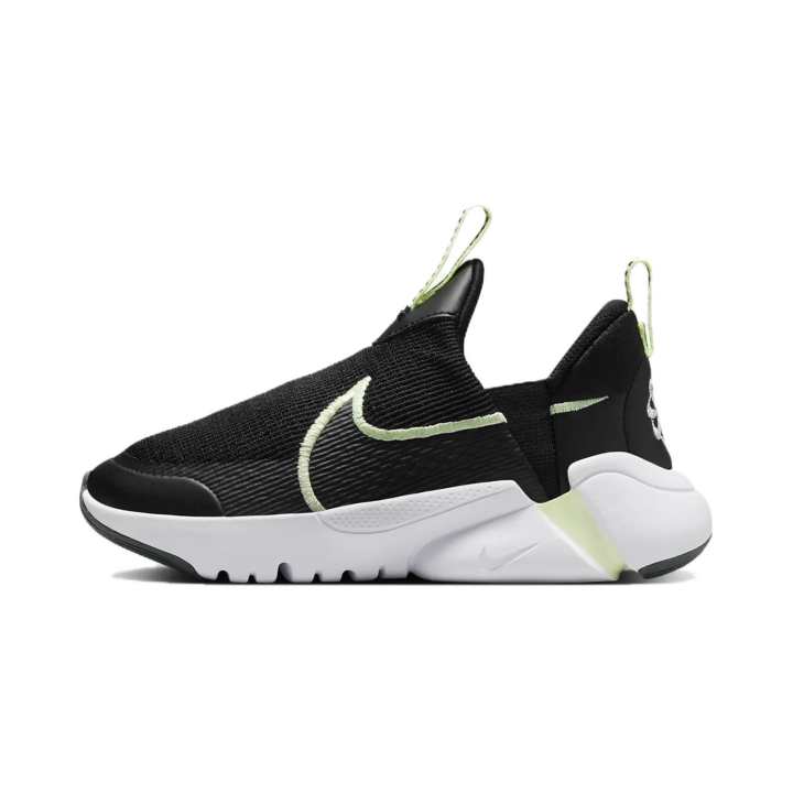 Nike Nike Flex Plus 2 Abrasion Resistant Breathable Low top Kids' Running Shoes Black Green Children Aged 3 7 Years Old