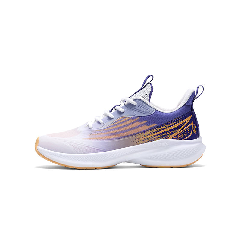 361°KIDS Flash Speed 3.0 Low top Running Shoes White Purple Orange Gauze Style Unisex