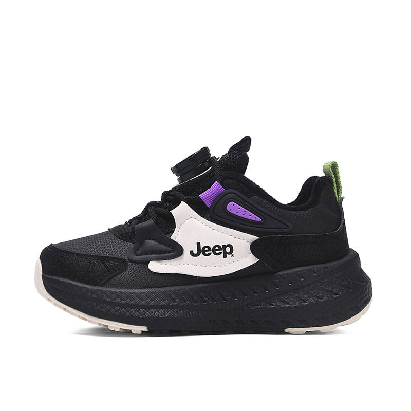 Jeep Children's Cotton Shoes Black Beige Kids'