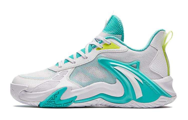 Antakids Airspace Low top Basketball Shoes White Green Teenagers