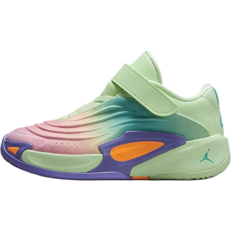Jordan Jordan Luka 3 Soft And Comfortable Slip Resistant Cushioning Low top Children's Basketball Shoes Green