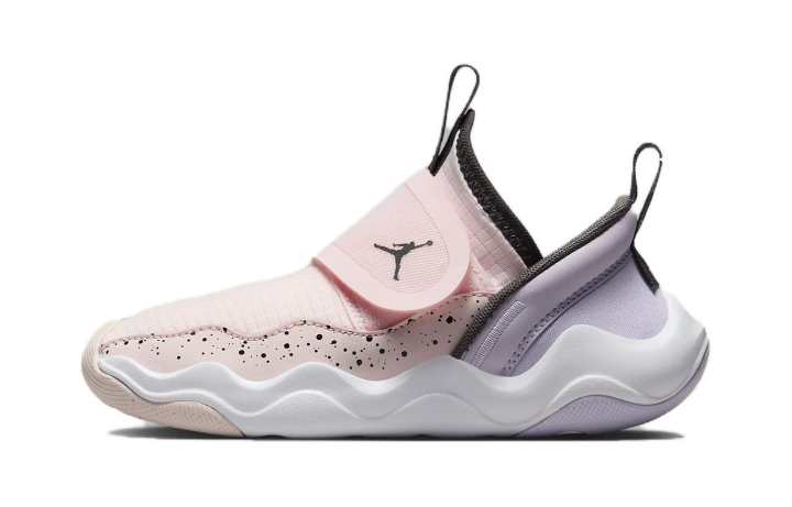 Jordan Jordan 23/7 Hook and loop Cushioning, Wear Resistant Mid top Children's Basketball Shoes Pink