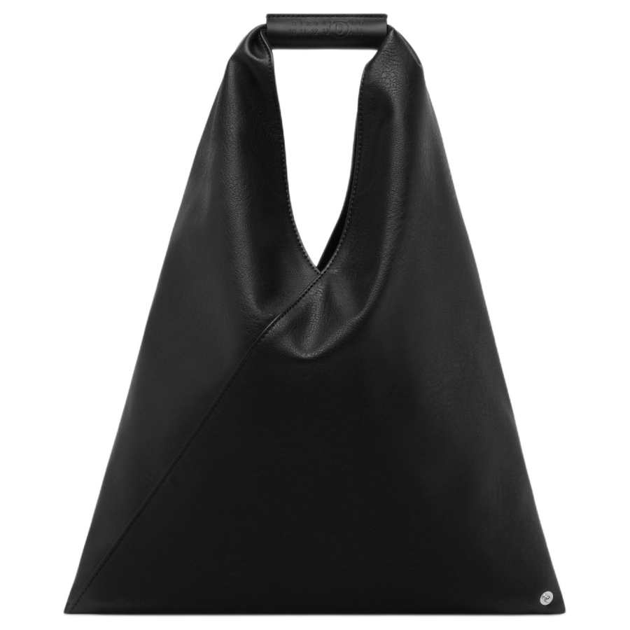 MM6 Maison Margiela Polyurethane Tote Bag, Shopping Bag, Handbag Small Women's Black