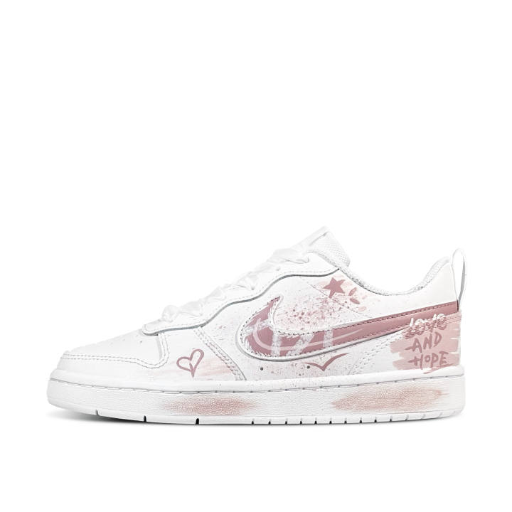 Nike Nike Court Borough Low 2 Low top Kids' Skateboarding Shoes Love And Hope BOX Teenagers
