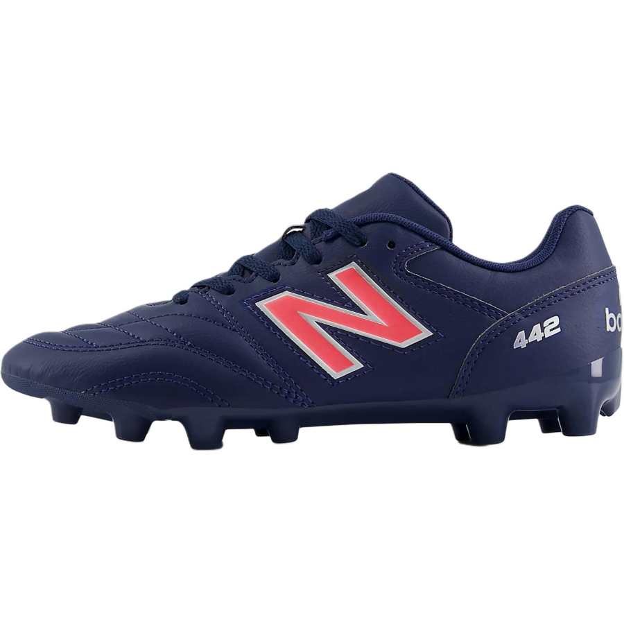 New Balance New Balance 442 V2 Support Low top Kids' Soccer Shoes Marine Blue/Silver/Energetic Red Teenagers