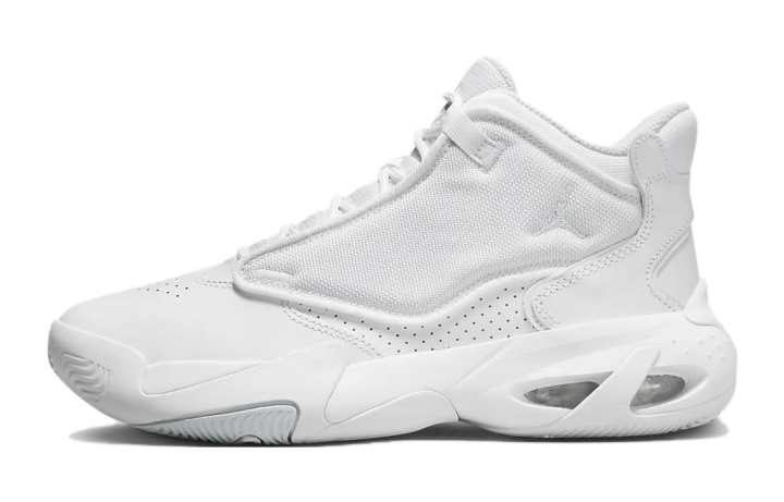 Jordan Jordan Max Aura 4 Slip Resistant Anti Kick Mid top Basketball Shoes White Unisex