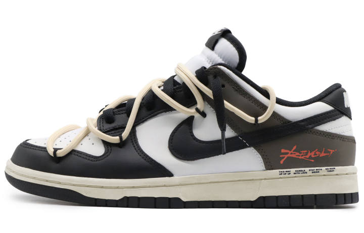 Nike Nike Dunk Mocha Coffee Slip Resistant Lightweight Cushioning Low top Kids' Skateboarding Shoes Black