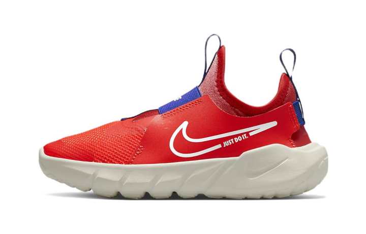 Nike Nike Flex Runner 2 Slip Resistant Cushioning Abrasion Resistant Mid top Kids' Running Shoes Red