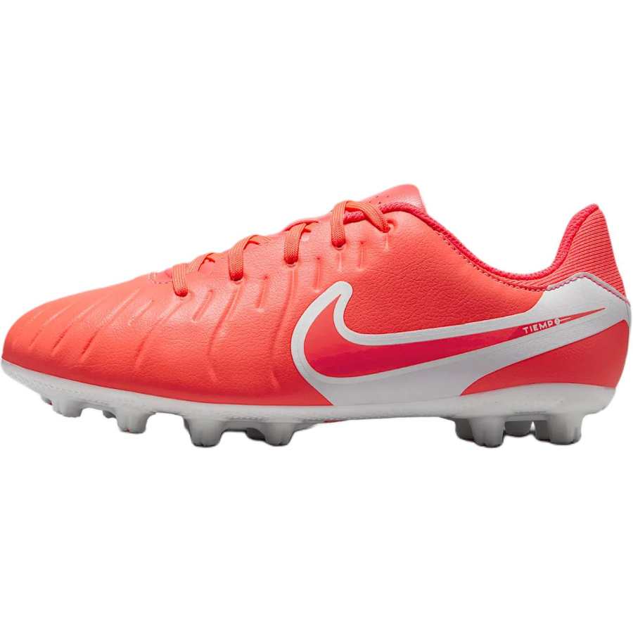 Nike Nike Tiempo Legend 10 Abrasion Resistant Low top Kids' Soccer Shoes Hot Lava Orange/White Kids'