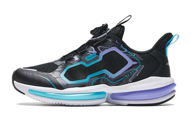 Antakids Lingyun Cushioning Abrasion Resistant Low top Running Shoes Black Blue Purple Teenagers