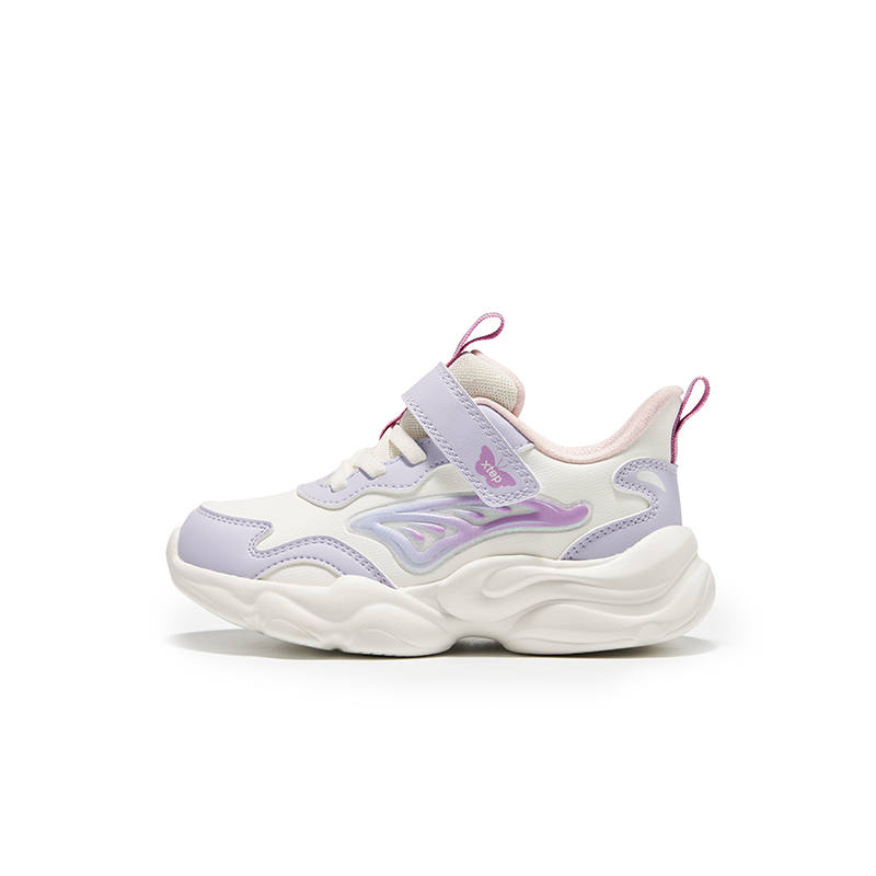 XTEP Abrasion Resistant Abrasion Resistant Low top Kids Lifestyle Shoes Sail White Snow Blue Purple
